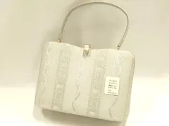 平和屋着物●和装小物　和装バッグ　ハンドバッグ　佐賀つづれ　間道　金銀糸　金通し地　逸品　未使用　AABH6747ay