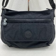 Kipling キプリング ショルダーバッグ ナイロン 黒 ブラック【中古】ユニセックス ゴリラチャーム クロスボディ 斜め掛け kipling - Kipling キプリング ショルダーバッグ ナイロン 黒 ブラック
