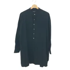 Pas de calais パドカレ バンドカラーチュニック サイズ:36 シャツワンピース/長袖   コットン100％ ブラック レディース / 240001202019のサムネイル