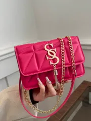 バッグ レディース ショルダーバッグ ファッション ソリッドカラー ひし形パターン フラップ スクエアバッグ ファッショナブル PUチェーンストラップ ショルダーバッグ レディース ファッション タッセルデコレーシ
