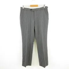 ディストリクト ユナイテッドアローズ District UNITED ARROWS パンツ スラックス ストライプ グレー 黒 48 *A311のサムネイル