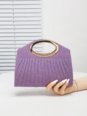 バッグ レディース ドレスバッグ 女性用 輝くグリッターハンドバッグ、フリル付ききらめくショルダーストラップチェーン クロスボディバッグ、多用途ファッションクラッチ財布、ミニマルチェーンハードウェアデザイン、パーテ