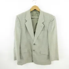 ウンガロ UNGARO pour l'homme テーラードジャケット ブレザー 長袖 薄手 グレー 98AB6  *T624のサムネイル