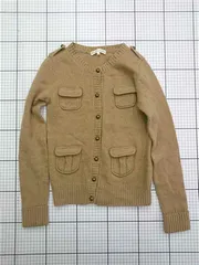 ◇ ⊇ フレディアンドグロスター FREDY & GLOSTER HW022014 ウールカーディガン ベージュ系 レディース E  【1603230021518】