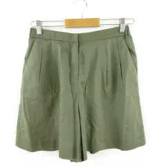 ラピスルーチェパービームス LAPIS LUCE PER BEAMS キュロット ショートパンツ ストレッチ カーキ 36 *A561