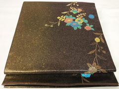 平和屋着物●長襦袢　無双仕立て　地紋起こし　花地紋　正絹　逸品　未使用　AABH4154ph 平和屋着物○振袖用長襦袢 無双仕立て 花地紋 半衿刺繍 正絹 逸品