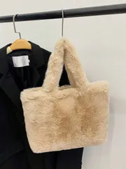 バッグ レディース ショルダーバッグ 新作ふわふわハンドバッグ、ファッション大容量多用途ショルダートートバッグ、ソフトで可愛い大容量ショルダーバッグ、ファーバッグ
