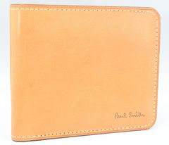 未使用 ポールスミス ラウンド ウォレット 財布 キャメル BPU024