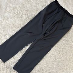 YOKO CHAN 紺 ハイウェストギャザーパンツ S - メルカリ