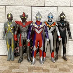【人気】ウルトラヒーローシリーズ ウルトラマンティガ ソフビセット BANDAI ウルトラマン フィギュア 平成 一部タグ付き