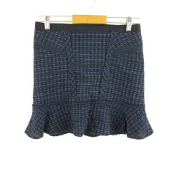 マークバイマークジェイコブス MARC by MARC JACOBS スカート ミニ フレア 紺 2 *T804のサムネイル