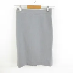 バナナリパブリック BANANA REPUBLIC スカート タイト ひざ丈 ストレッチ グレー 00 *T501