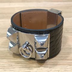 新品未使用】 エルメス コリエドシアン エトゥープ シルバー金具 T3 