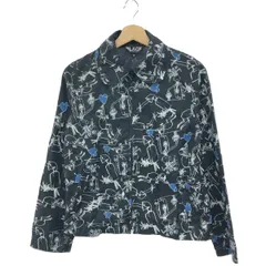 BLACK COMME des GARCONS ブラックコムデギャルソン 総柄ジャケット サイズ:XS ナイロン/人柄 1O-J012/AD2014   ブラック ユニセックス / 240001202036のサムネイル