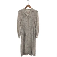 Christian Dior クリスチャンディオール シャツワンピース サイズ:11 vintage/silk100％/レトロ    ベージュ レディース / 241004012693のサムネイル