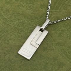 超美品】GUCCI ペンダント トップ925＋社外喜平チェーン 男女兼用