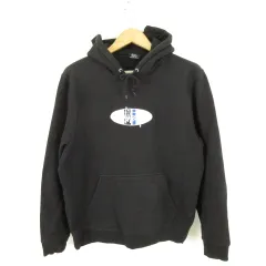 ステューシー STUSSY パーカー プルオーバー 長袖 裏起毛 ロゴ刺繍 118367 黒 *A250