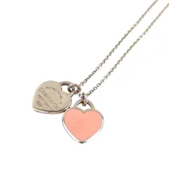 TIFFANY ティファニー リターントゥ ダブル ハート ネックレス ピンク×シルバー 管理番号：11337