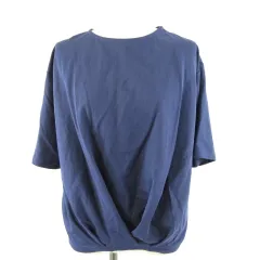 クロッシー CLOSSHI カットソー 七分袖 紺 M *A824