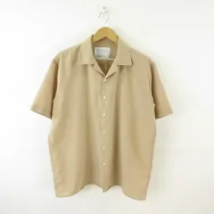DS COMPANY オープンカラーシャツ 半袖 ベージュ *T83