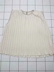 ◇ ⊂ ナチュラルクチュール natural couture プリーツノースリーブブラウス ベージュ系 レディース E  【1604030023115】のサムネイル