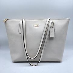 COACH トートバッグ 白 ホワイト A4 肩掛け レザー 72673 - メルカリ