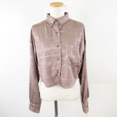 ピンクマーブル総柄ドレスシャツ ifsixwasnine lgb kmrii - メルカリ