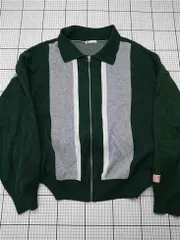 ◇ ⊇ ジャバ Java jv1050128 ジップアップニットジャケット グリーン系 メンズ Lサイズ E  【1604080000227】のサムネイル