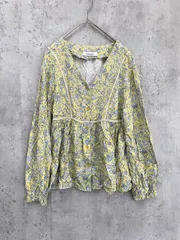 URBAN RESEARCH Sonny Label アーバンリサーチサニーレーベル ボーホー フラワー ブラウス シャツ sizeF/イエロー系 ■◇ レディース