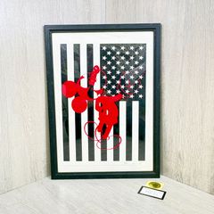 DEATH NYC ミッキーマウス×アメリカ国旗 シルクスクリーン 2018年