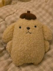 レトロ☆ポムポムプリン　ぬいぐるみ　レア、初期　サンリオ　首輪 レトロ☆ポムポムプリン ぬいぐるみ レア、初期 サンリオ 首輪 - メルカリ