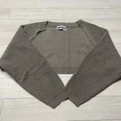 ハイクオリティ クロップド ニト ボレロ カーディガン