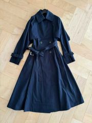 23年製MaxMara 白タグ テクニカルシルクタフタ トレンチコート S 36
