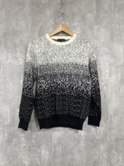 URBAN RESEARCH アーバンリサーチ 総柄 ワイド幅 ニット セーター size38/白ｘ黒 ◇■ メンズのサムネイル