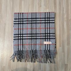 Burberrys マフラー カシミヤ100% グレー チェック - メルカリ