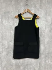 RODEO CROWNS ロデオクラウンズ フリース ジャンパースカート ワンピース sizeS/黒 ◆■ レディースのサムネイル