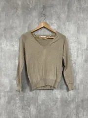 ZARA ザラ 薄手 Vネック ニット セーター sizeL/茶 ■◇ レディース