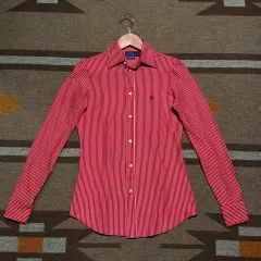 タイムセール)POLO RALPH LAUREN(ポロラルフローレン) レディース ニット ドレス シャツ XS