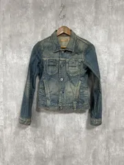 Yanuk ヤヌーク USA製 Gジャン デニム ジャケット sizeS^M/水色 ■◇ レディース