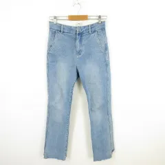 ミスティック mystic デニムパンツ ジーンズ ロング カットオフ ストレッチ 青 1 *A201