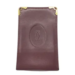 Cartier【カルティエ】シガレットケース　マストライン　レザー　ボルドー　ワインレッド系【中古品/USED-B】質屋　かんてい局那覇店　ｎ3102709927300002のサムネイル