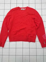 ◇ ⊇ アニヤ・ハインドマーチ ANYA HINDMARCH ユニクロ UNIQLO カシミヤセーター レッド系 M レディース E  【1604080003501】