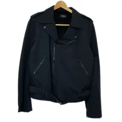 【中古】　A.P.C.　ナイロンジャンパー　ライダース　アウター　無地　フルジップ　エポーレット　古着　/1584のサムネイル