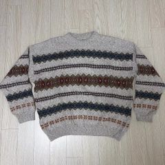 スコッチ&ソーダ 総柄 ジャガード ニット セーター 幾何学 ネイティブ 