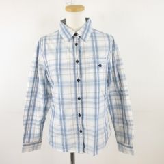 patagonia パタゴニア 水色 チェック柄 長袖シャツ サイズ4 - メルカリ