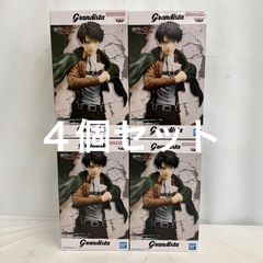 미개봉 진격의 거인 Grandista 리바이 BANPRESTO 피규어 4개 세트 LF5115 f101