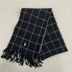 実寸確認 POLO RALPH LAUREN(ポロラルフローレン) ラムウール マフラー スカーフ 0112M1