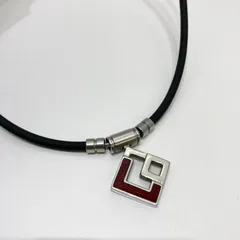 Colan Totte コラントッテ ネックレス トップ:レッド×シルバー 日本製のサムネイル