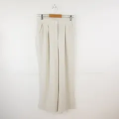 DAZY ワイドストレートパンツ ロング ライトベージュ S *T821