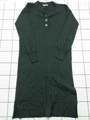 ◇ ⊇ フレディエミュ FREDY emue リブニットワンピース ブラック系 レディース 36 E  【1604080010011】のサムネイル